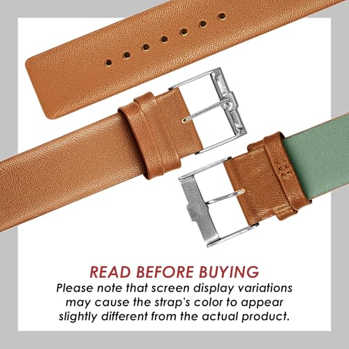 Image of DBLACK ''TNDS1'' Slim Leather Watch Strap, Minimalist style and a Bamboo-texture Design Belt / / For 18mm, 20mm, or 22mm, Compatible for TITAN Edge Slim Watches (Choose Your Size & Color)