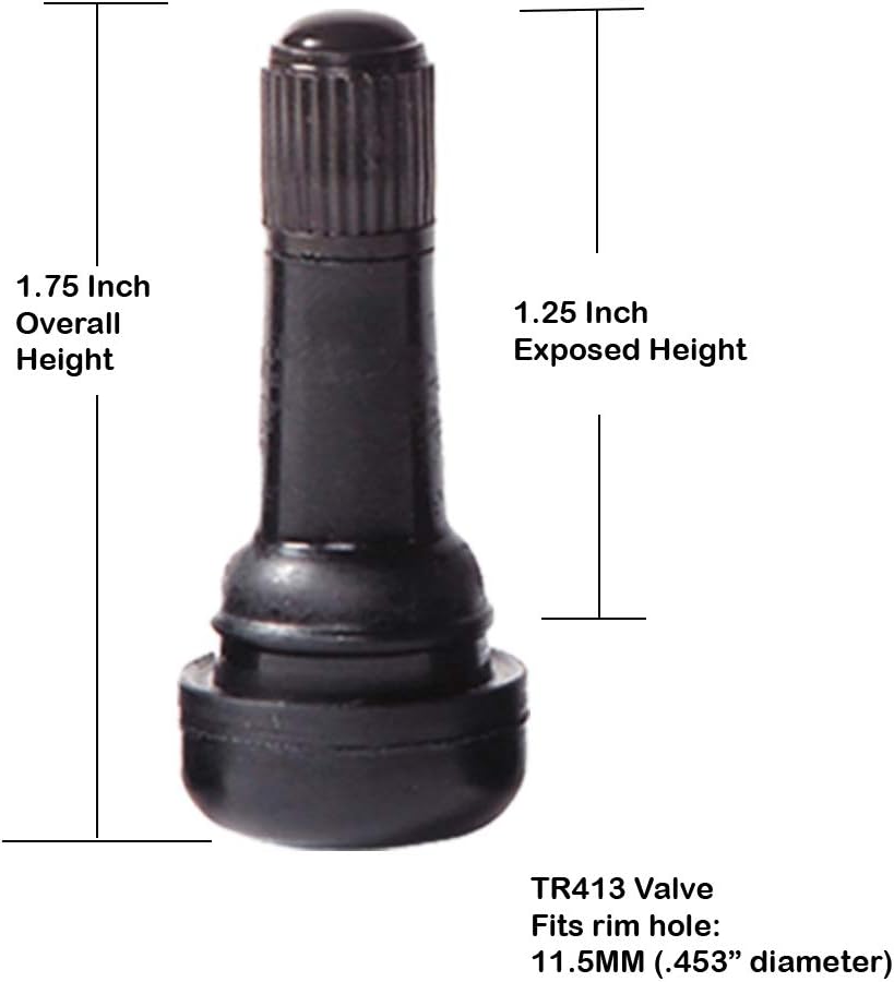 Amazon Com Xtra Seal Four 4 Pack Tr 413 Tire Valve Stems 1 25 Inch Height 0 453 Rim Hole Rubber Snap In Brass Core Valve Stem Automotive Amazon Com Xtra Seal Four 4 Pack Tr 413 Tire Valve Stems 1 25 Inch Height 0 453 Rim Hole Rubber Snap In Brass Core Valve Stem Automotive