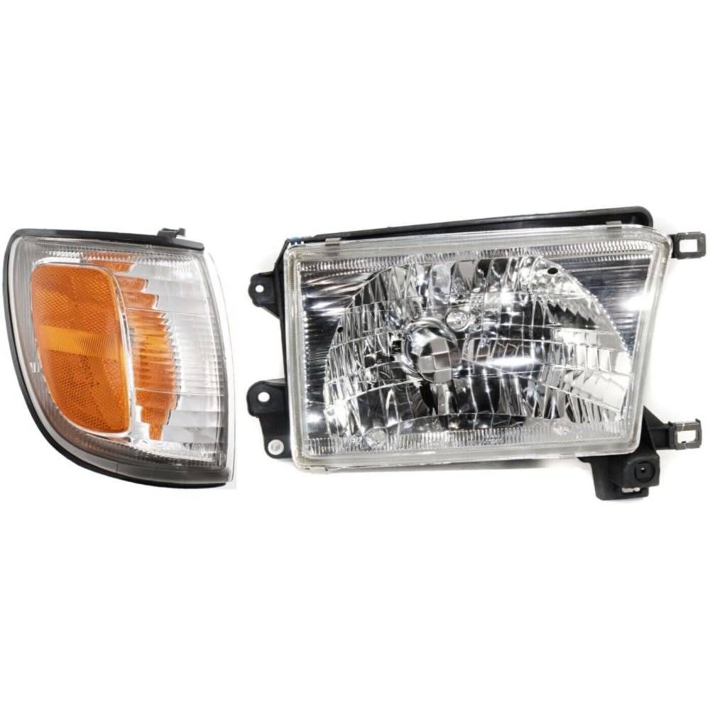 Amazon.com: Tesglow 2pcs Headlight Halogen Right Side Clear Lens W 