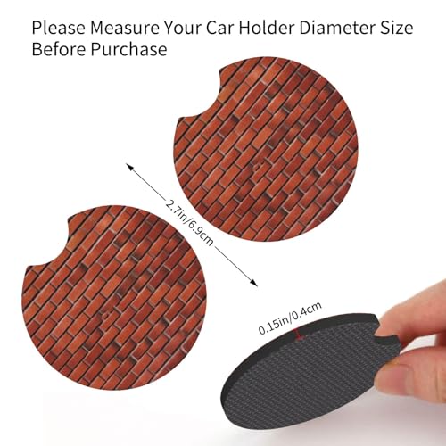 Portavasos para carro 2 piezas antideslizante negra miniatura 2