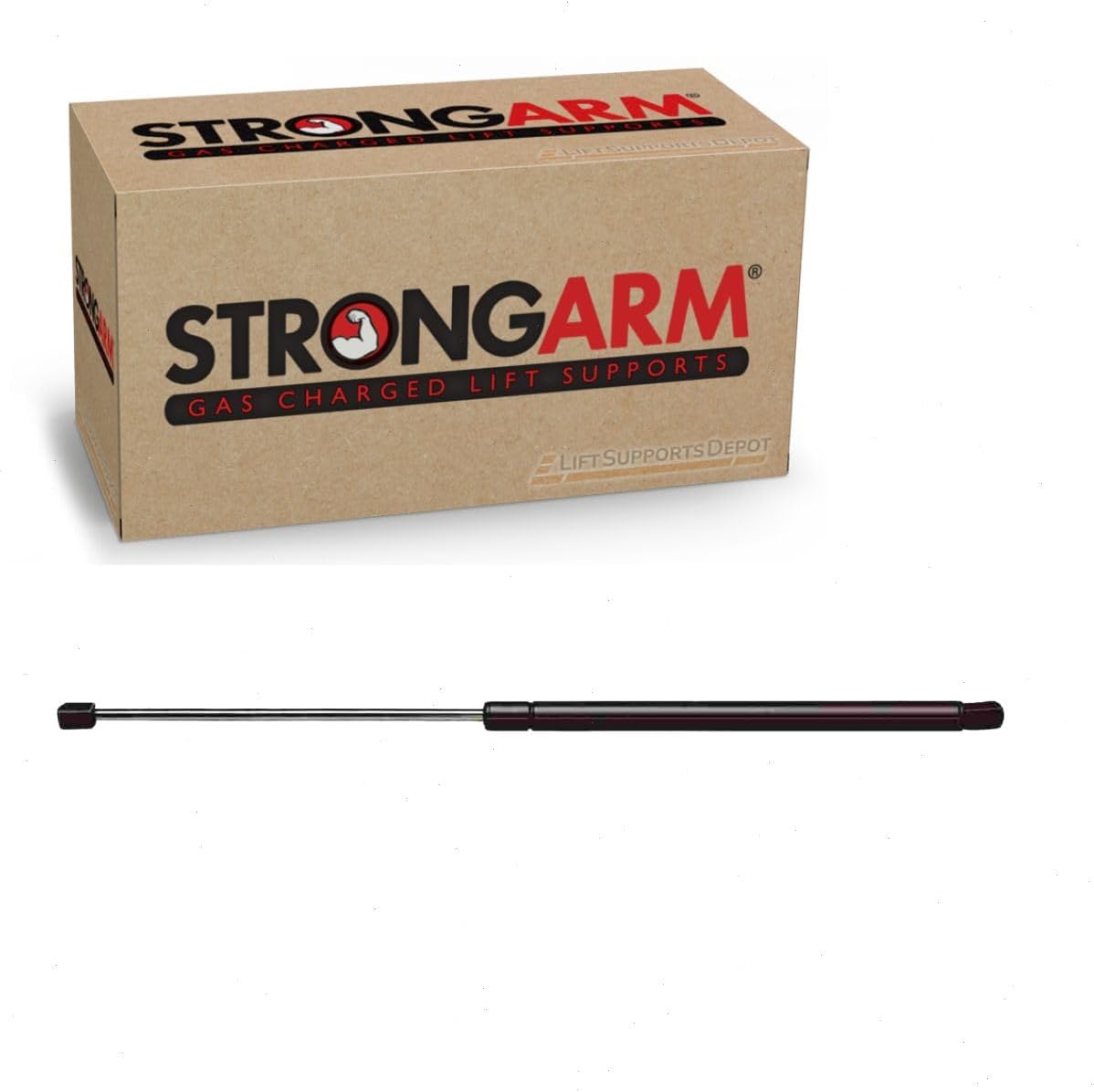 STRONGARM 6738 Hood LIFT Support, black and chrome
