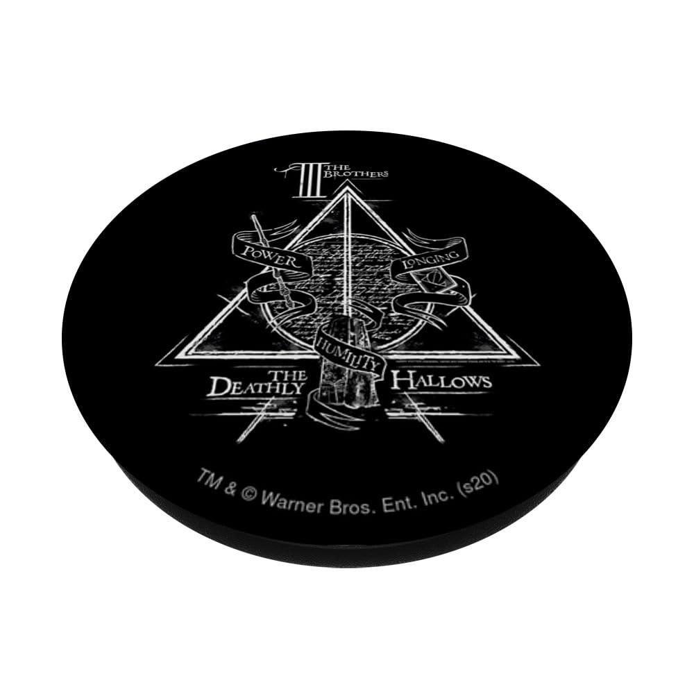 Harry Potter The Brothers: The Deathly Hallows PopSockets Adhesive PopGrip, Black - Image 2