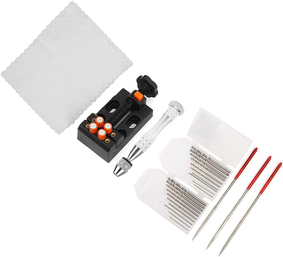 Drill Bit, 26Pcs/Set 0.5Mm-3.0Mm High Accuracy Hand Drill, Aluminium Alloy Small Size for Drilling Wood Model Making