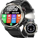 IOWODO Smart Watch, 2025 HD 1,94 pollici Smartwatch per uomini e donne con risposta/effettuare chiamate, monitoraggio frequenza cardiaca/sonno/SpO2, 112+ contapassi, attività impermeabile IP68