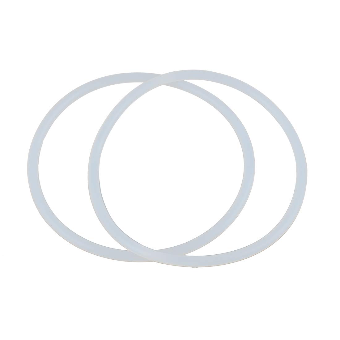 X AUTOHAUX Silicone O-Rings, 85mm OD 77mm ID 4mm Width VMQ Seal Gasket for Compressor Valves Pipe Repair, White, Pack of 2