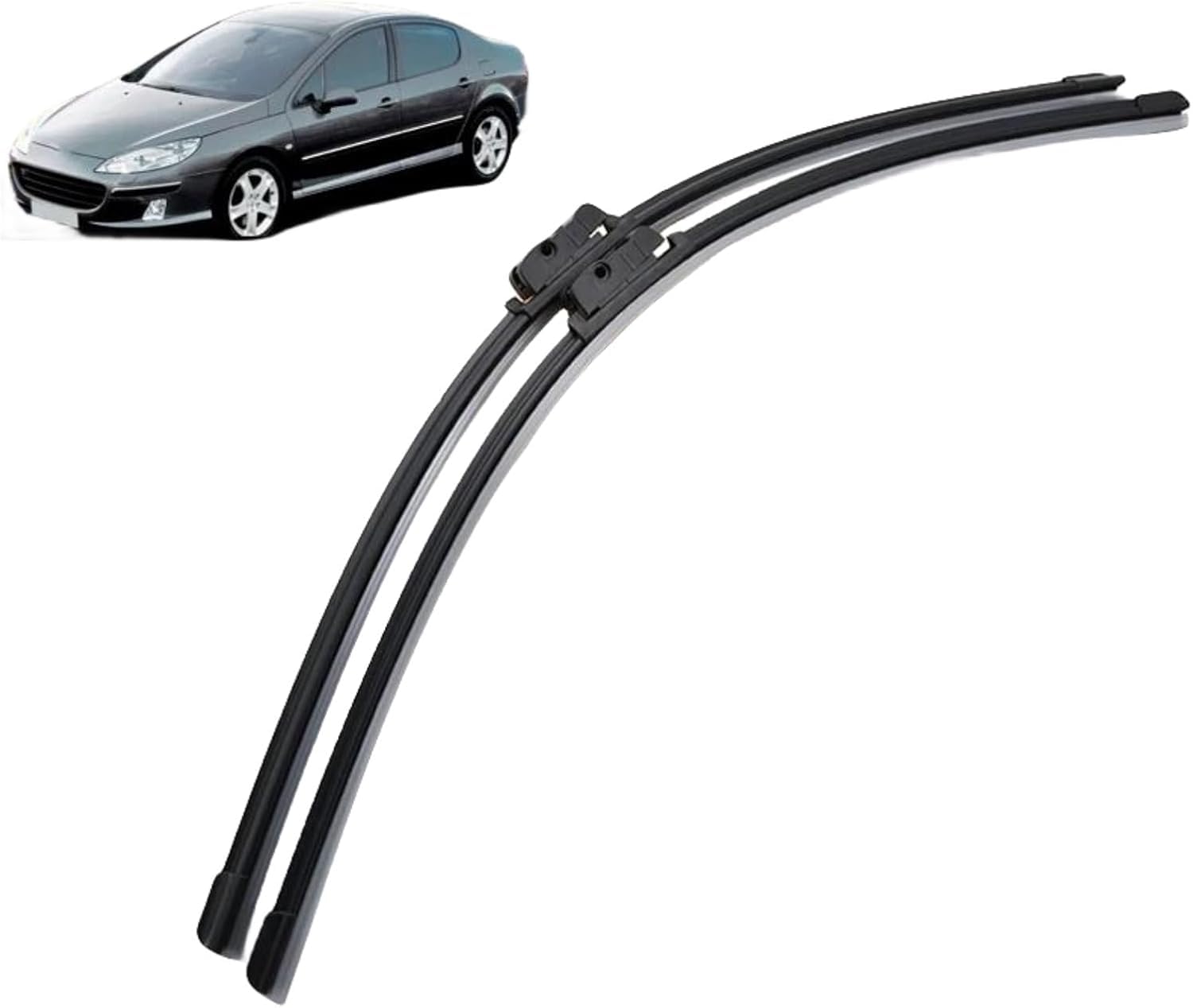 Essuie glace avant Peugeot 407 SW balai d'essuie-glace automobile de pare-brise 2005 2006 2007 2008