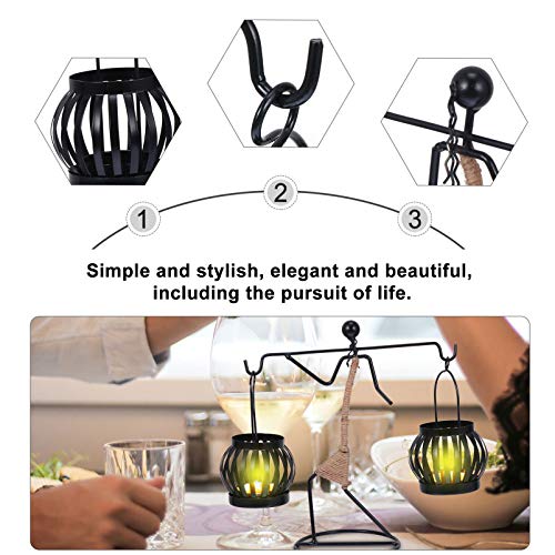 Artibetter African Tribal Lady Candle Holder Unique Tealight Candle Holder Metal Ornaments For Home Dining Room Decor Centerpiece #TOP7