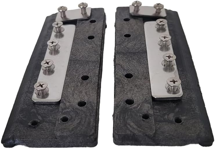 A1100 Black Under Track Sliders(Gliders) Set Compatible with Most Coverstar, Automatic Pool Covers, Pool Cover Specialists 2017+, and Any Systems That uses a 3 Hole Detachable Rope tab.
