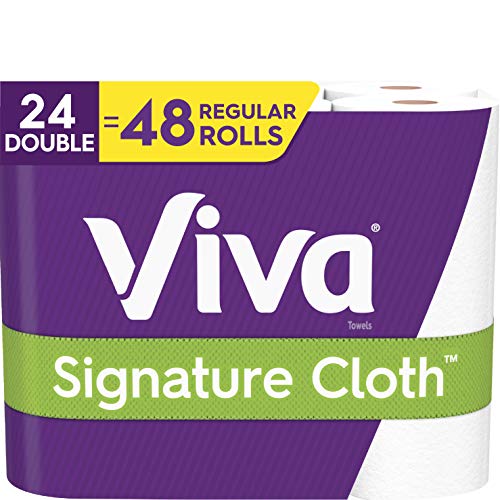 Image of Viva Signature Soft & Strong Paper Towels, Choose-A-Sheet, White, 4 Packs of 6 Double Rolls (24 Double Rolls Total)