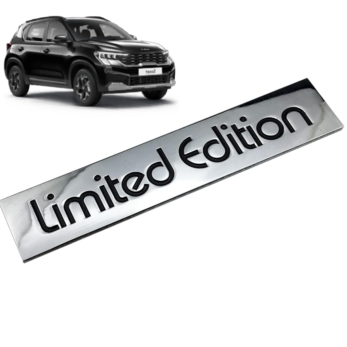 Limited Edition 3D Metal Emblem Sticker for Sonet 2025 to 2026 Year Onwards All Models Car Fuel Tank Stickers Side Badges/Logo for All Cars & Bikes (Silver)-image-42
