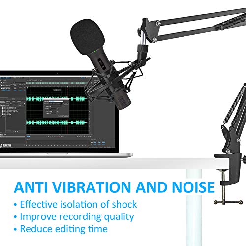 Support de microphone de studio pour podcast et streaming USB XLR Samson Q2U