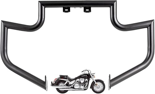 Miniatura 7 de Barra de protección de 3.81 cm de ancho para motocicletas, barra de protección del motor para Honda VT1300 Interstate Sabre Stateline 1300 (Plata)