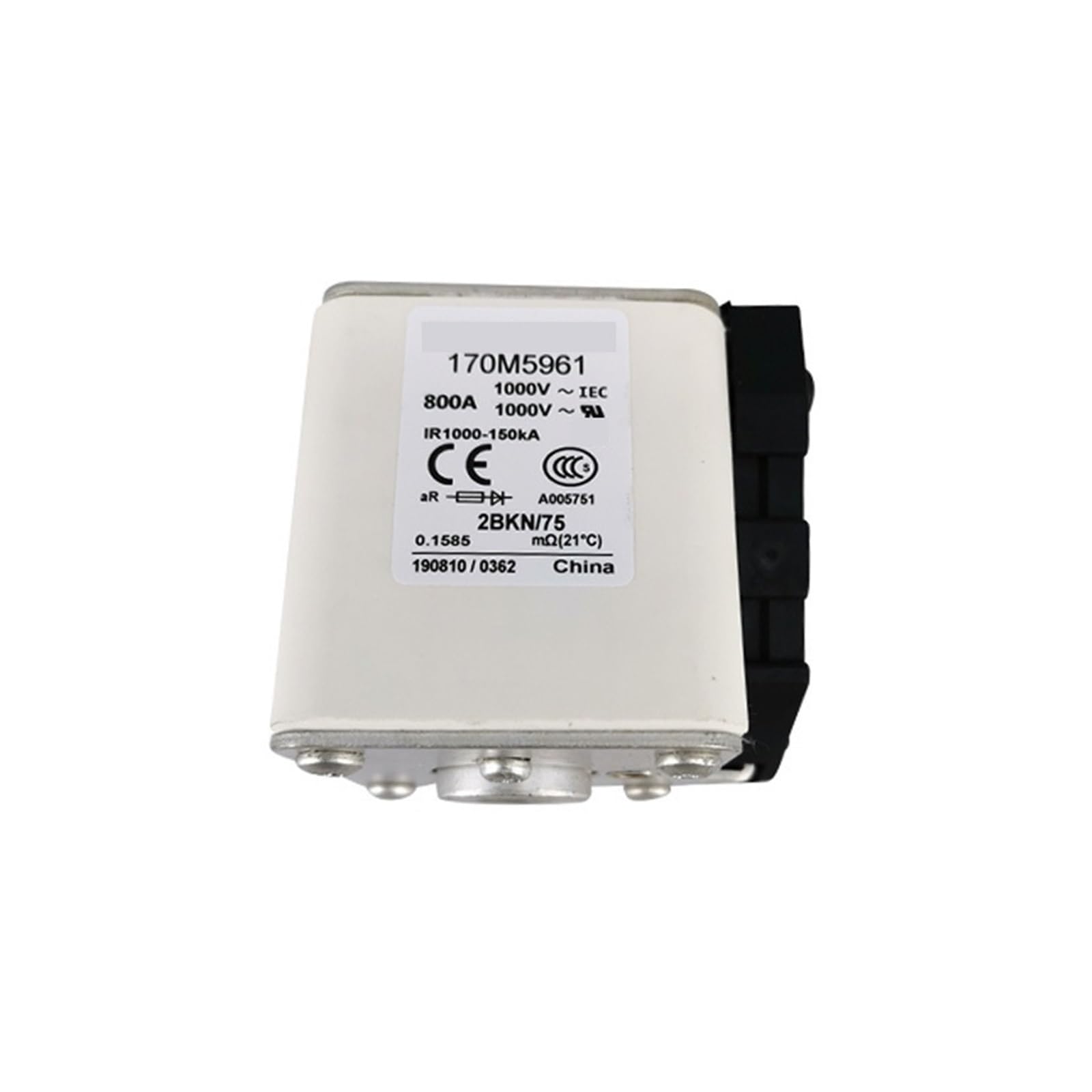 Fusible rápido de bajo voltaje 170M5961 de alta precisión y excelente rendimiento