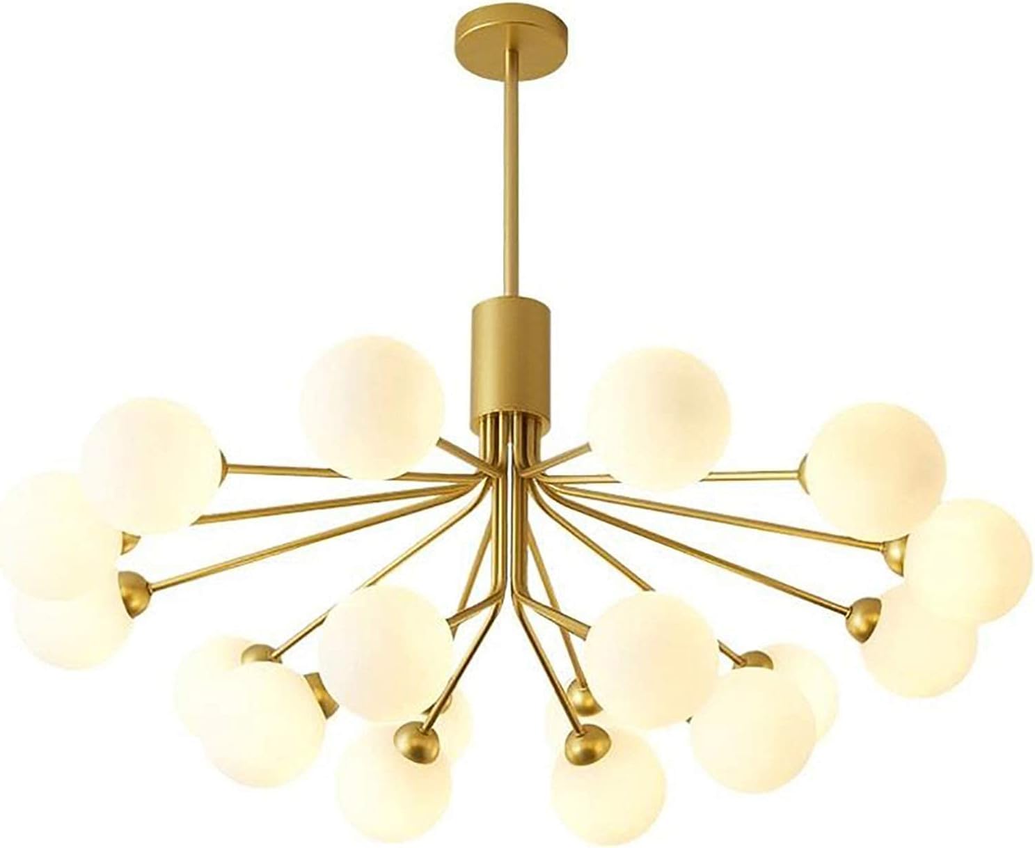 NOKTAIChandelier, Upscale Golden Restaurant Living Room Lighting,Modern Molecular Lamps Iron Chandelier,Household Decoration Lighting/Electroplating Gold./18 Lights (18 Lights Electropla