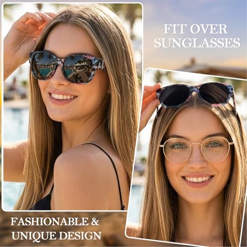Image of Xfeel Polarized Over Glasses Sunglasses for Women Sunglasses that Fit Over Glasses UV400 Protection for Outdoor Driving