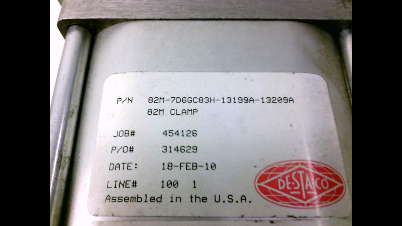 De-Sta-Co 82M-7D6gc83h-13199A-13209A, Pneumatic Power Clamp 82M-7D6gc83h-13199A-13209A