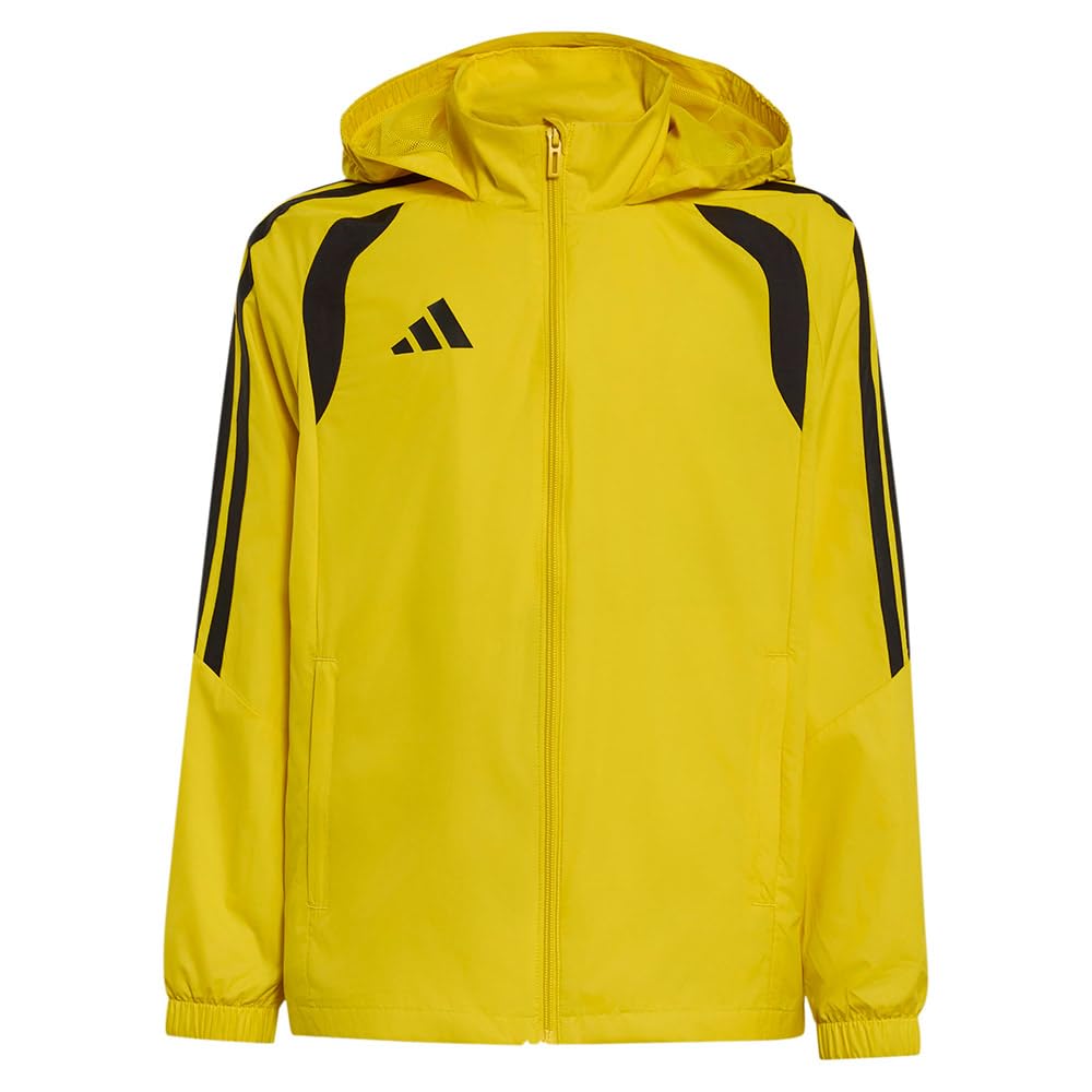 adidas Unisex Kids Tiro 26 League Windbreaker Kids Coat, team yellow/black, 13-14 Years