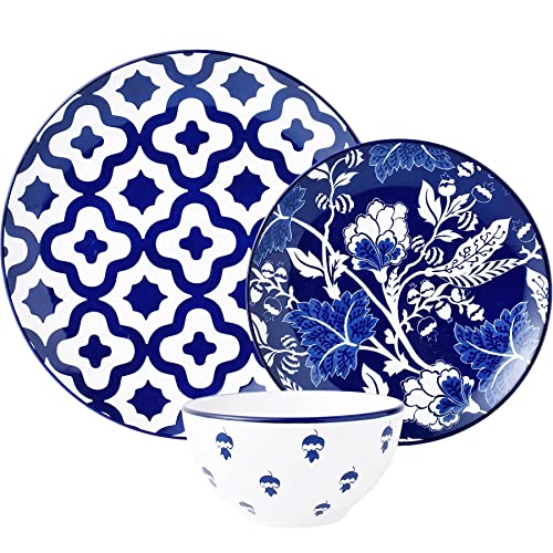 Wisenvoy Dinnerware Sets Plates And Bowls Sets Ceramic Dish Set Plate Set Stoneware Dinnerware Set Dishes Set For 4 #TOP19