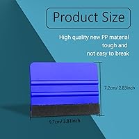 Vista 13 de 10Pcs Vinyl Squeegee Felt Edge Squeegee, Graphic Decal Scraper Applicator Tool for Car Vinyl Wrap, Window Tint, Wallpaper, Decal Sticker Black