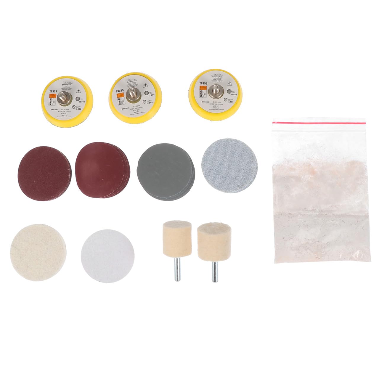 Professional Buffing Wheels for Glass Polishing Versatile Polishing Kit for Automotive Glass Scratch Repair and Use Durable Easy to Apply