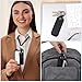 Ymapinc Leather USB Flash Drive Case - Thumb Flash Drive Holder USB Storage, Secure Travel Holder Portable Small Storage Carrying Case with Keychain (1Pcs, Black PU Leather)