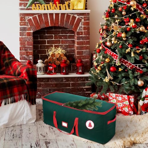 Bolsa protectora para árbol de Navidad artificial con asas y cierre de cremallera 3