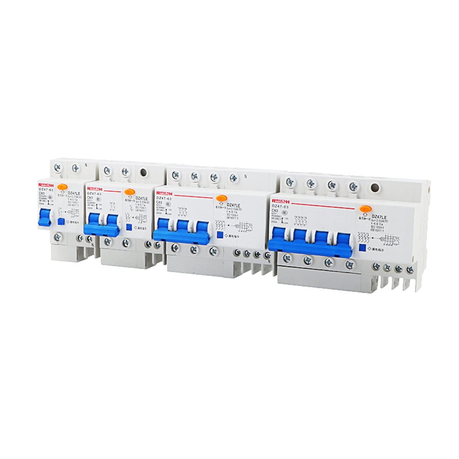 AVSBBYEPS Circuit Breaker 1pcs DZ47LE-63 Overload Protection ELCB Earth Leakage(25v,1P)