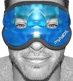 MyHalos Cooling Gel Eye Mask, Cold Ice Pack for Puffy Eyes & Dark Circles