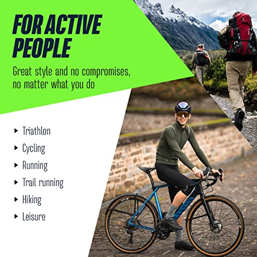 INCYLENCE Rise gepolsterte Merinosocken lang, Winter Socks, atmungsaktive Sportsocken mit Anti-Blasen Schutz, Kompressionsstrümpfe, 35-46 – Bild 7