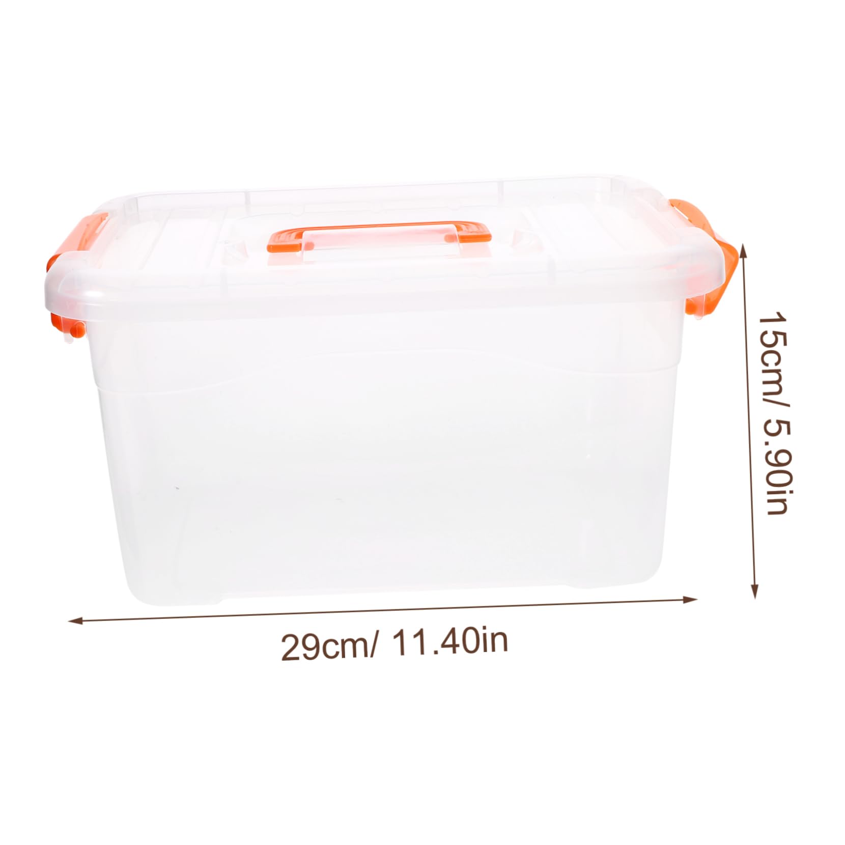 KOMBIUDA Cajas De Almacenamiento Transparentes Asa 3 Litros, Plástico Resistente, Cierre Seguro, Organizador Para Cocina y Hogar, Set De 6 Unidades, Uso Diario y Portátil