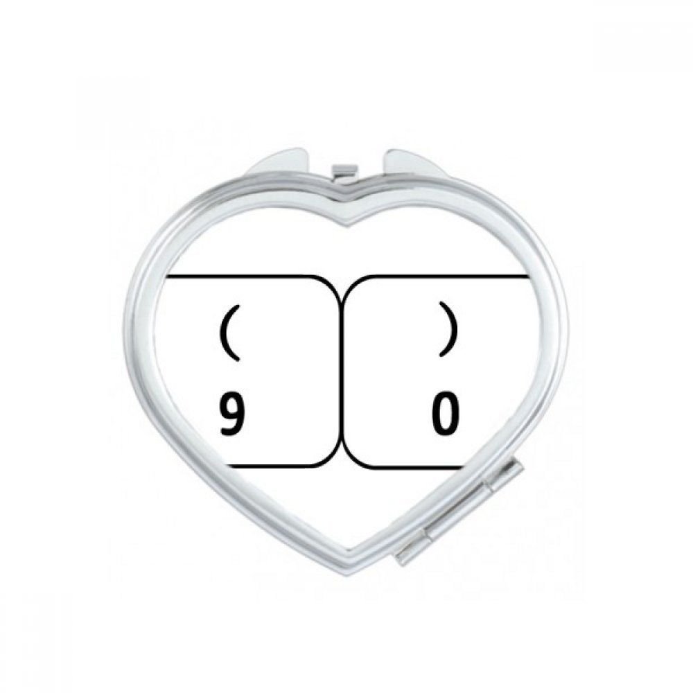 Miroir de poche compact résistant pour retouche maquillage