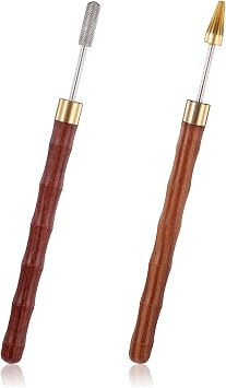 2 PCS قلم صبغة الحافة الجلدية ، قلم تطبيق الأسطوانة الحافة الملونة أحمر اللون البني الألوان أدوات عمل الجلد مريحة للصباغة الحرف DIY العمل