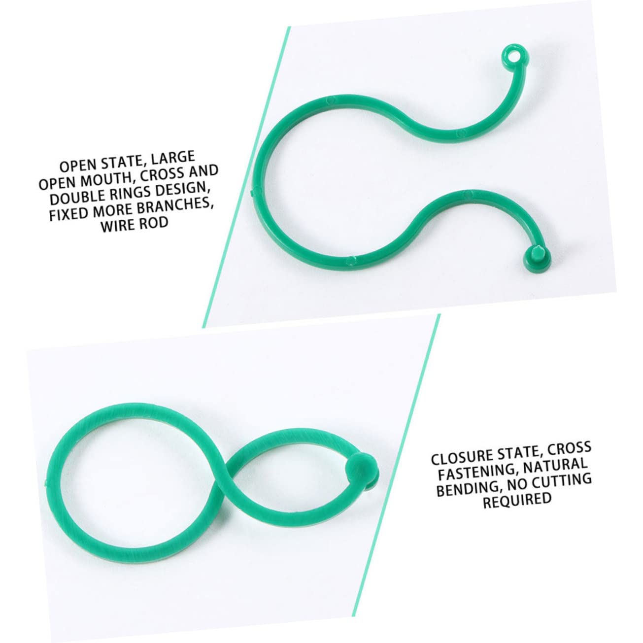 Toddmomy 4 Set Clip per Piante da Ganci Resistente per E per E Coltivazioni Riutilizzabili E Impermeabili 100 Pezzi*4