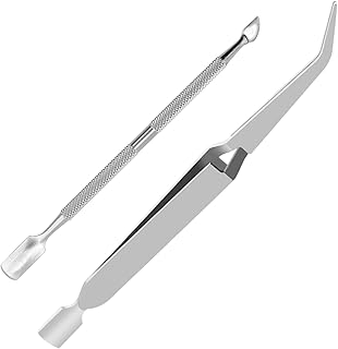 Cuticle nipper set, Cuticle Nippers, Cutter Clippers, Cuticle Trimmer with Cuticle Pusher, Cuticle Remover, Precise Pointed Tip Cuticle Clipper for Trim Nail and Dry Skin