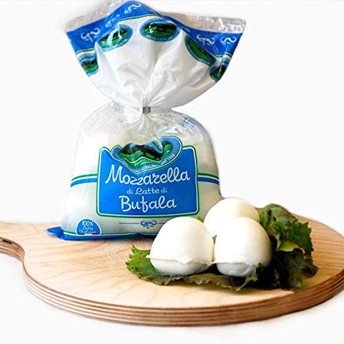 Mozzarella di Bufala, con latte di bufala allevata in Piemonte, bocconcini da 125 gr - 1 Kg