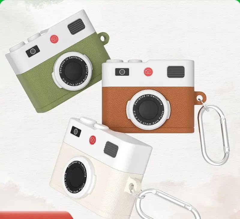 Image of SE HUB Airpods Case Cover for 2Nd Generation Protective Shock Proof Case Cover Soft Skin Silicone Compatible with Airpods 2&1 with Keychain (Instagram)- White