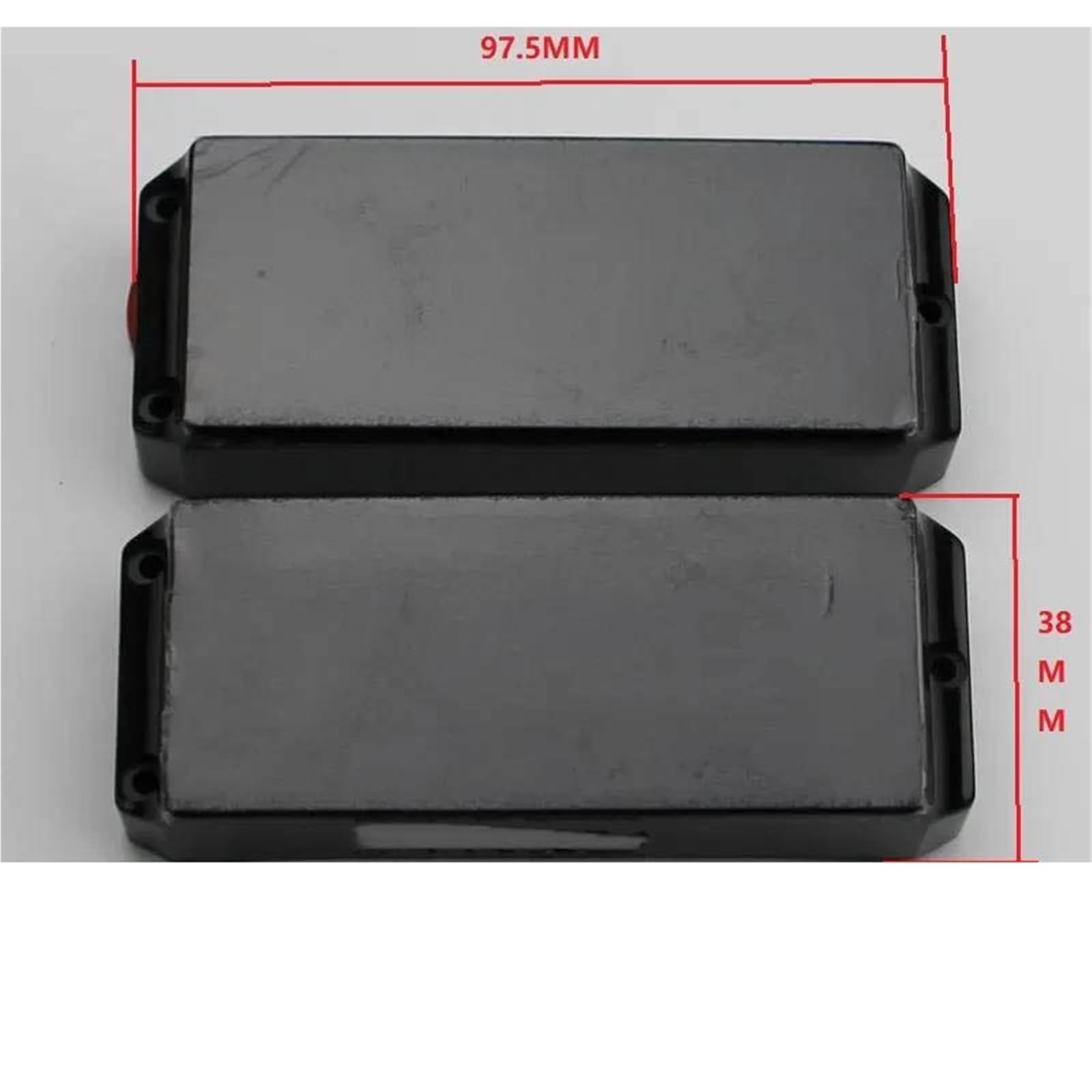 Pastilla De Guitarra Eléctrica Profesional Pastilla Negra Doble Cerrada | Pastillas para bajo eléctrico de 4 cuerdas.