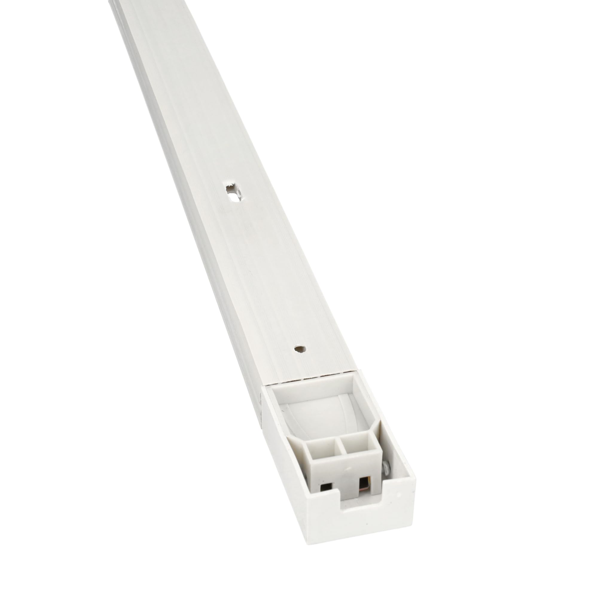 Jandei - Carril Monofásico Riel para Focos LED, Instalación en Superficie. Largo de 1 Metro. Ideal para Escaparate, Negocio, Tienda, Hogar, Vestidor… (Blanco, 4 unidades)
