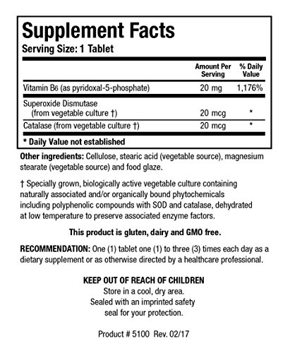 Biotics Research B6 Phosphate 100 Tablets #TOP1
