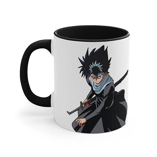 TENGYANG Hiei Yusuke Urameshi Yu Yu Hakusho Dark Tournament Kurama Yu Yu Hakusho Forever Accent - Taza de café de 11 onzas