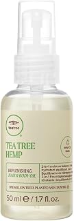 Tea Tree Hemp Replenishing Hair & Body Oil, 2-in-1 Moisture Balance, For All Hair Types, 1.7 fl. oz.
