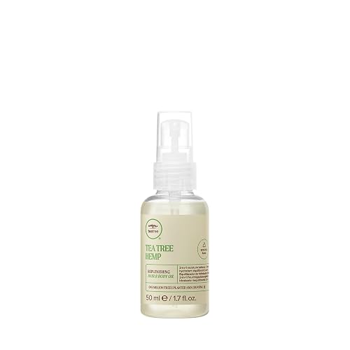 Tea Tree Hemp Replenishing Hair & Body Oil, 2-in-1 Moisture