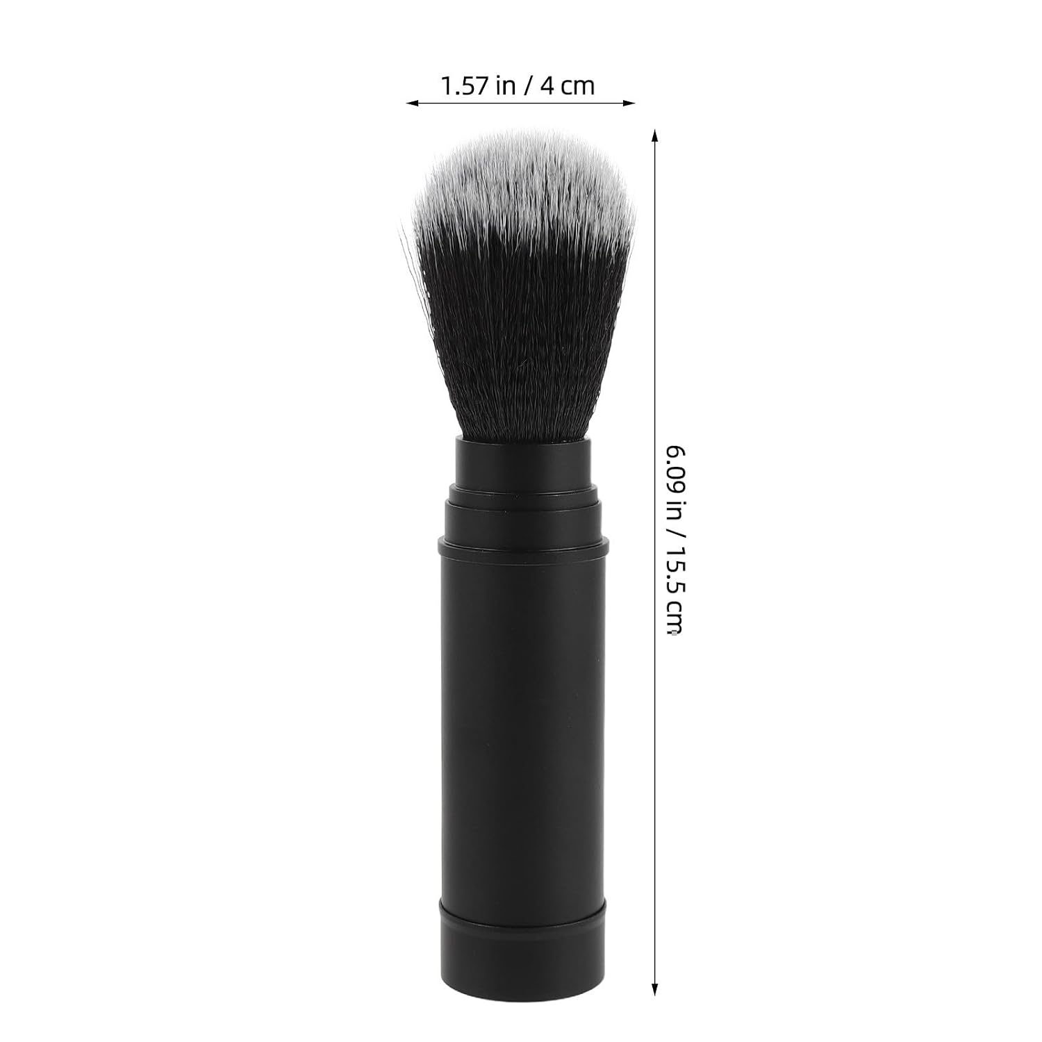 Detachable Shaving Brush and Nylon Bristles with Metal Handle