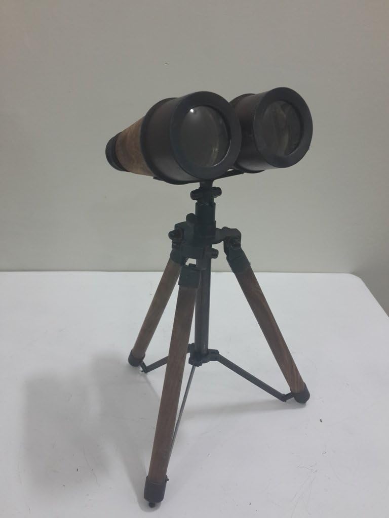 Antique Table Binocular Tripod Vintage Binocular with Tripod Rustic Vintage Home Decor Gifts