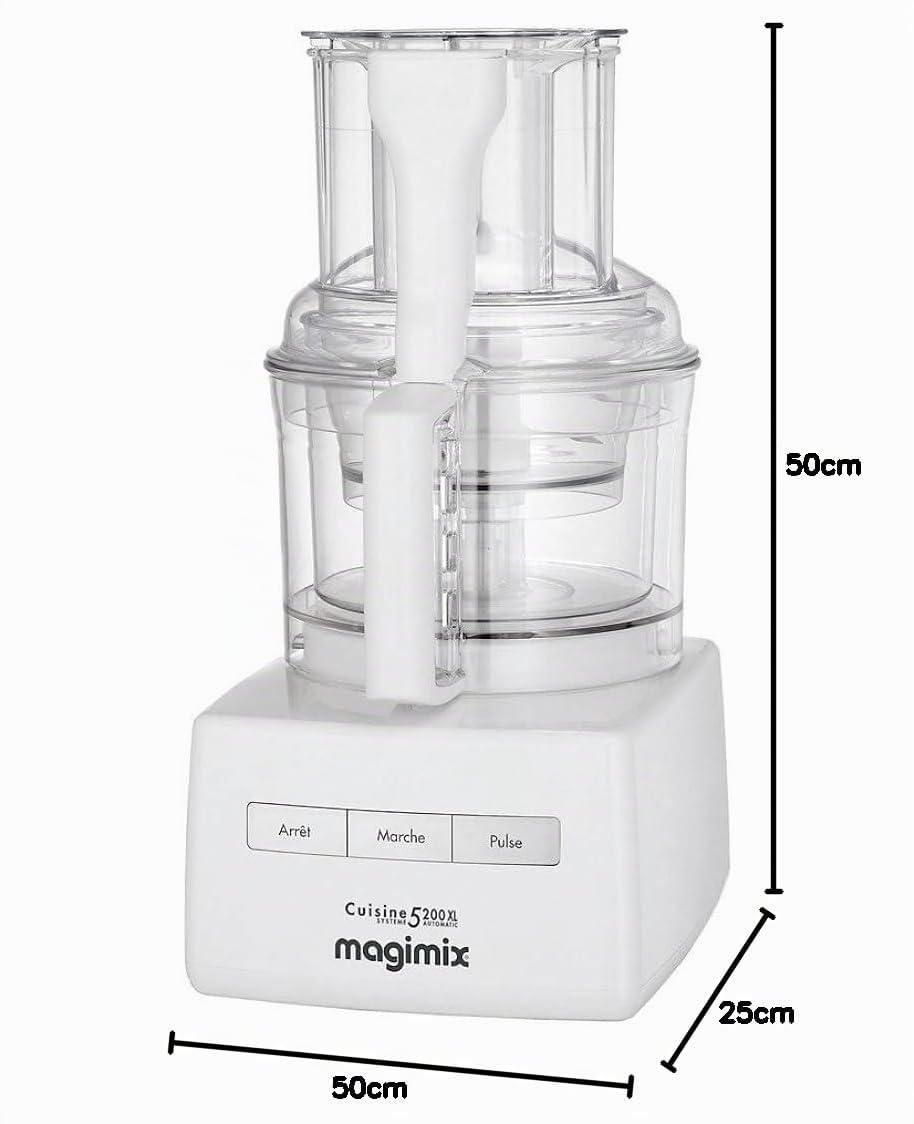 MAGIMIX Robot De Cocina Compact 5200 Xl Plata/Blanco