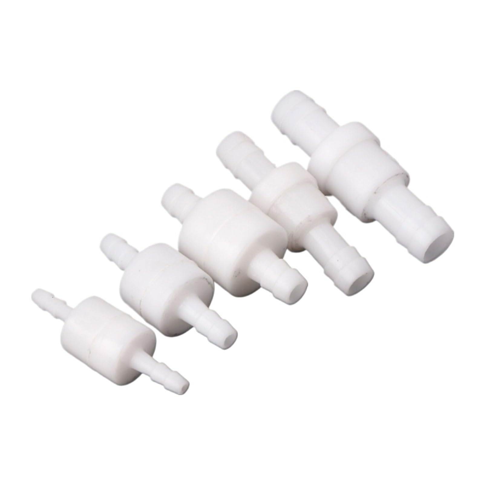 YAKUFAST Plastic One-Way Non-Return Water Inline Fluids Check Valves for Fuel Gas Liquid(10mm)