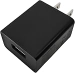 UL Listed USB Wall Charger Block - 5W (5V1A), White, 1-Pack | Power Adapter for Outlet, Plug for Cell Phones, Tablets, Earphones, Power Banks, Smart Wearables and More Electronic Gadgets