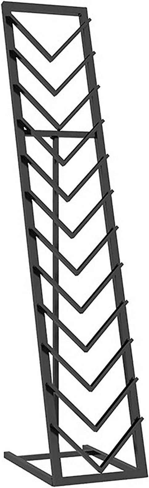 Heavy Duty Iron Floor Tile Display Stand, 12 Tier Standing Density Board Marble Sample Display Frame, for Tile Thickness Less Than 4/5in, Saving Space (Color : Black, Size : 50x40x150cm)