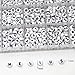 Melius Acrylic Letter Beads, 1450 Pcs 4x7mm Round Alphabet Beads in 28 Grid Box for Jewelry Making, DIY Bracelets (4x7mm, White)