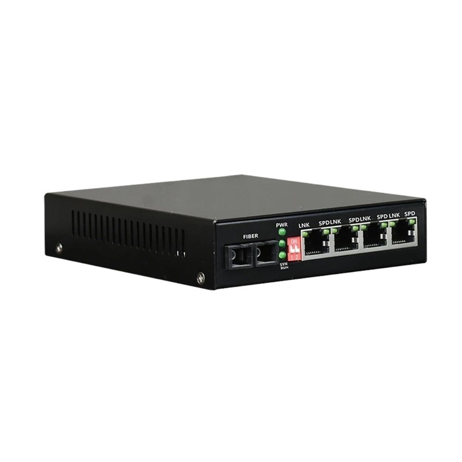 Konwerter mediów Ethernet na światłowód 10/100/1000M 4-portowy gigabitowy konwerter mediów Ethernet